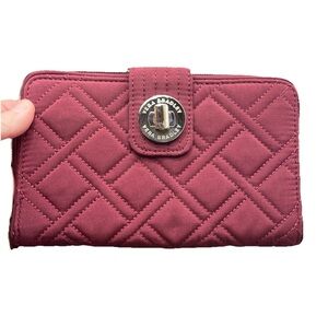 Vera Bradley Quilted Burgundy Wallet